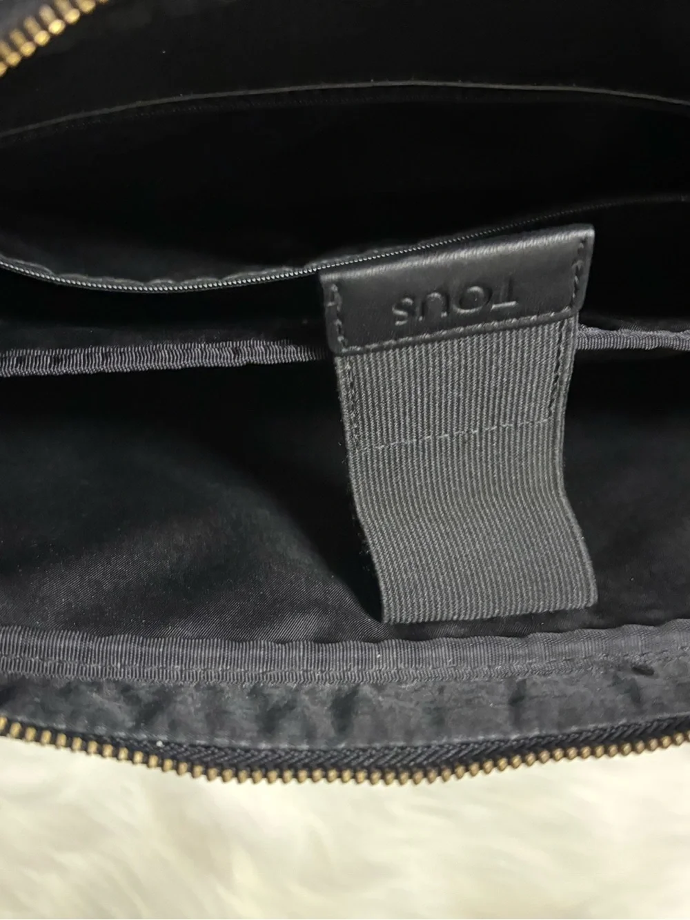 Black Men's Tous Carry-All Briefcase Bag